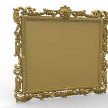 mirror frame renaissance art 3d print model - Mito3D