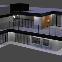 espejo casa arquitectura Arte moderno futuro resumen vaso 3d print model - Mito3D