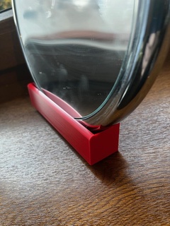 specchio In piedi pieghevole supporto 3d print model - Mito3D