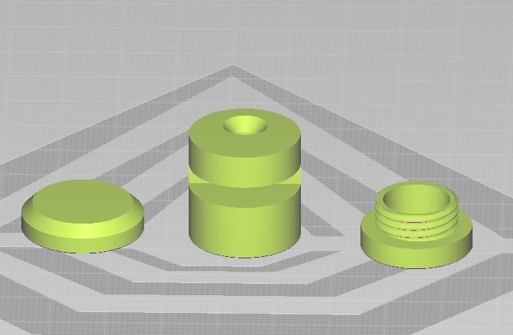 Spiegel Mauer Anschlüsse Architektur Crimps 3D print model - Mito3D