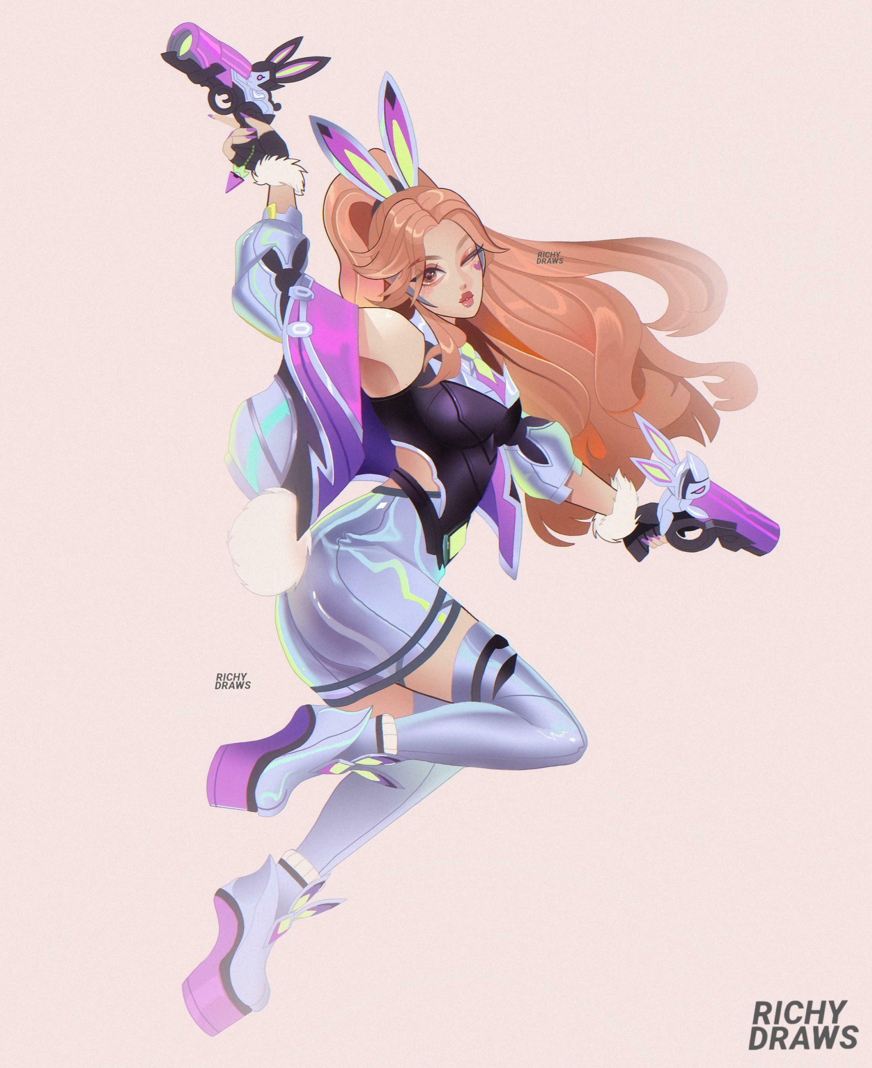 miss bunny fortune guns cosplay 3D print model - Mito3D