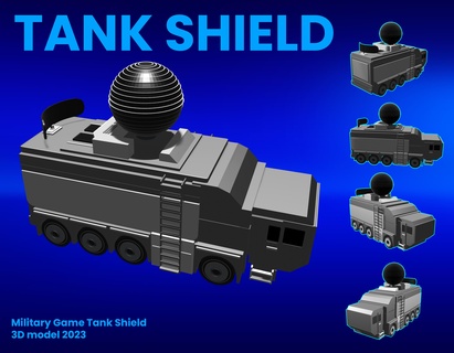 missile defense vehicle - gaming 2023 attacks enemies military shield anti-missile technologies tip defend 3d print model - Mito3D