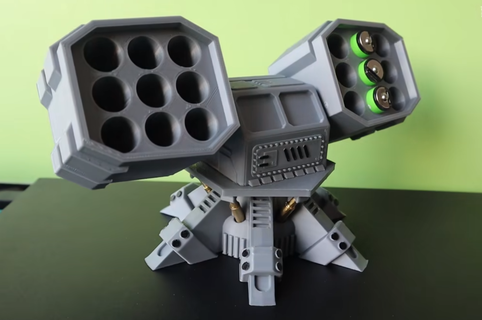 missile lanceur batterie espace rangement boîte outils 3d print model - Mito3D