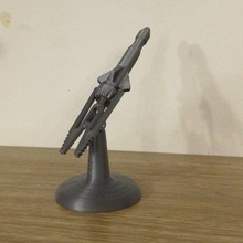 missile launcher game toy spring rocket gun 3d print model - Mito3D