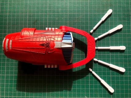 misiles asombroso spider man rapid fire web tirador personalizado dardo hasbro misil proyectil repuesto hombre araña juguete 3d print model - Mito3D