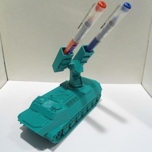 missiles launcher pen pencil holder m2 gadget 2019 art tank office desktop print printing 3d model military 3d print model - Mito3D