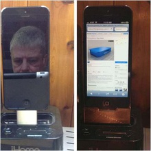falta de plástico 30pin adaptador gadget telefone celular iphone5 relâmpago 3d print model - Mito3D