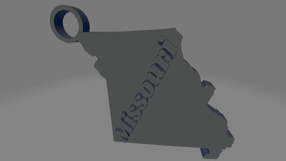 Missouri anahtarlık anahtarlar Amerika Birleşik Devletleri eyaletler durum hatıra Amerikan kansas Kent st Louis Springfield 3d print model - Mito3D