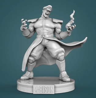 Monsieur bison rue combattant streetfigther 3d print model - Mito3D