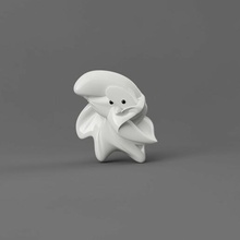 mister cloth mascot figurine mr 3d print model - Mito3D