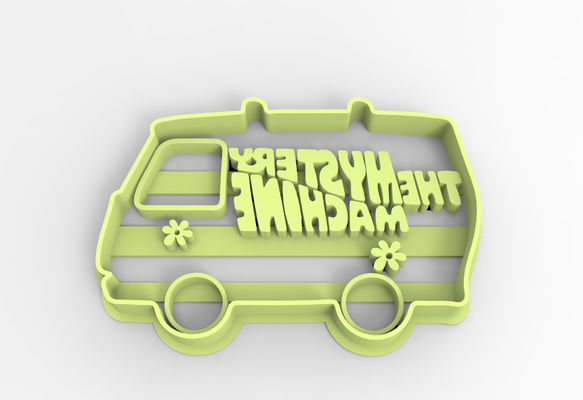 mistery machine cookie cutter scooby home 3d print model - Mito3D