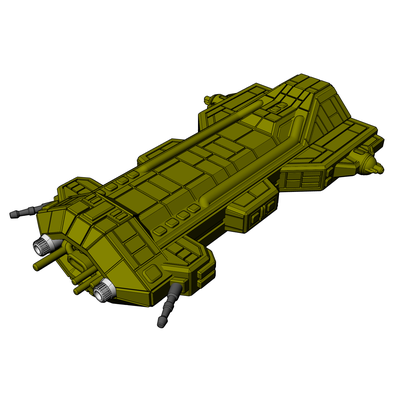 mitok komik savaş gemisi oyun babylon 5 starmada itme 3d print model - Mito3D