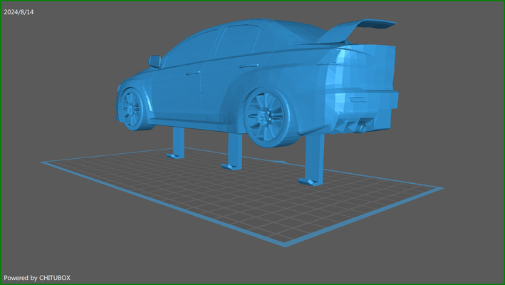 mitsubishi evo x parede chaveiro casa chave suporte carro brinquedo 3d print model - Mito3D