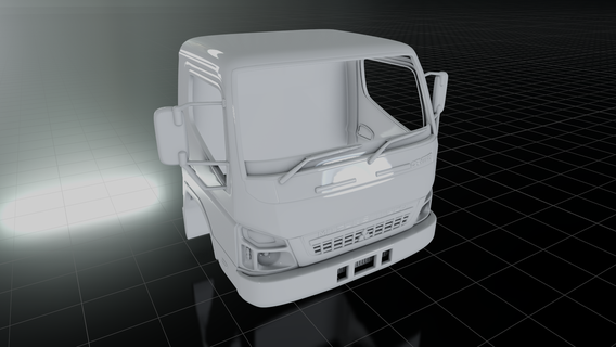 mitsubishi fuso 2016 truck cabin 2019 2018 2020 2021 2022 2017 3d print model pick-up 3d print model - Mito3D