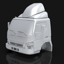 mitsubishi Derretido polígono 3d impresión modelo juego autobús camión coche vehiculo sahin Oztürk imprimible conductor Hyundai acento azul solaris verna 3d print model - Mito3D