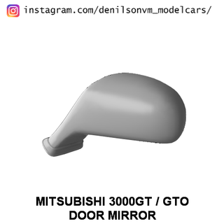 Mitsubishi gto 3000gt porta espelho 1 24 25 retrovisor 3d print model - Mito3D