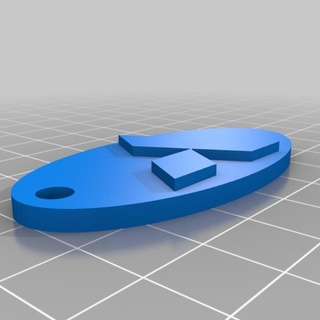 mitsubishi chiave squillare personalizzato Portachiavi 3d print model - Mito3D