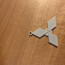 mitsubishi Schlüsselanhänger Schmuck 3d print model - Mito3D