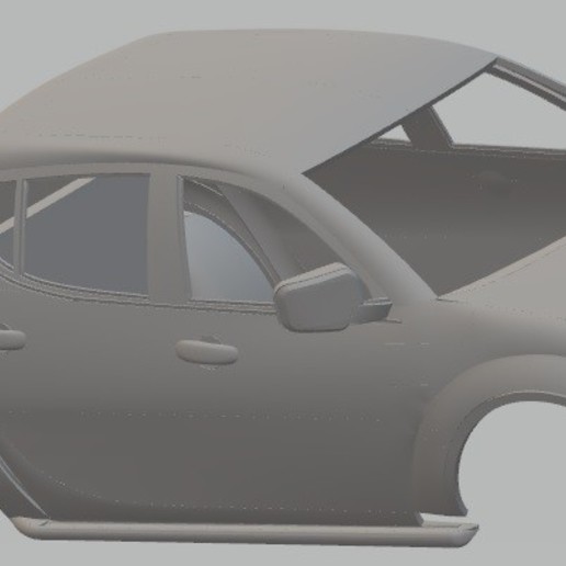 mitsubishi l200 yazdırılabilir vücut araba oyun yuvası scalextric tamiya rc miniz 3D print model - Mito3D