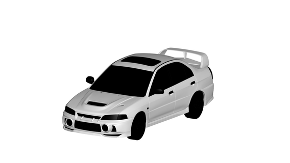 mitsubishi lancer 1999 vehicle car vr 3d model virtual reality meta metaverse ar augmented 3d print model - Mito3D