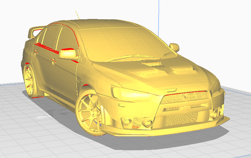 mitsubishi lancer evo fq 400 Game cars use 2023 3d print model - Mito3D