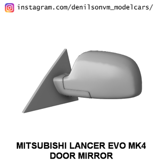 Mitsubishi Lancer Evo mk4 kapı ayna 1 24 25 retrovisor yan 3d print model - Mito3D