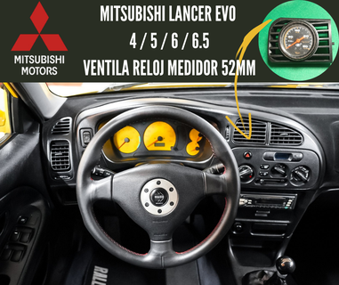 Mitsubishi Lancer Evolution 4 5 6 65 52mm entlüften Luft Gitter Spur pod evo Meter Installation 3d print model - Mito3D