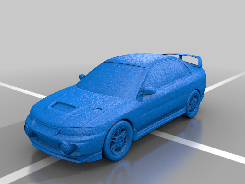 mitsubishi lanciere Evoluzione iv evo 4 veicoli 3D print model - Mito3D