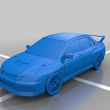 mitsubishi lancero evolución vii juego evo 7 gsr vehiculos 3d print model - Mito3D