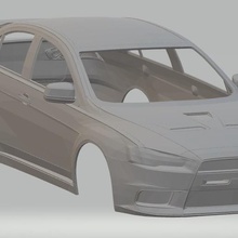 mitsubishi lancer evolution x printable Körper Auto Spiel bedruckbar ist slot scalextric shell rc radio die überwachung tamiya miniz 1-10 1-32 1-18 1-24 3d print model - Mito3D