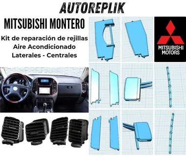 Mitsubishi Montero Pajero ar condicionamento respirar reparar kit Mitsubishi Montero Pajero ar condicionamento respirar reparar kit ac grade gelosia 3d print model - Mito3D