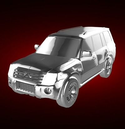 mitsubishi pajero 3 8 v6 38 voiture véhicule rallier course sports derby supercar gt 3d print model - Mito3D