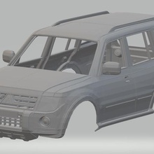 mitsubishi pajero imprimable corps de la voiture jeu branleur fente le système scalextric sport shell rc radio surveillance tamiya miniz 1-10 1-32 1-18 1-24 3d print model - Mito3D