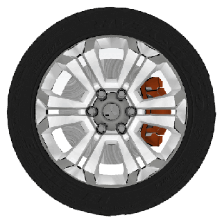 mitsubishi triton wheels front rear wheel car detail high poly rim tire race tread accessories 3d print model - Mito3D