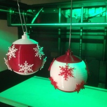 mezcla de partido adorno.casa.la bola.makerbotornaments.copo nieve.muñeco nieve.decoración 3d print model - Mito3D