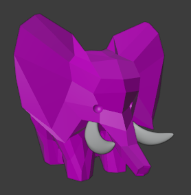 mix poly art elephant high decoration wild animal 3d print model - Mito3D