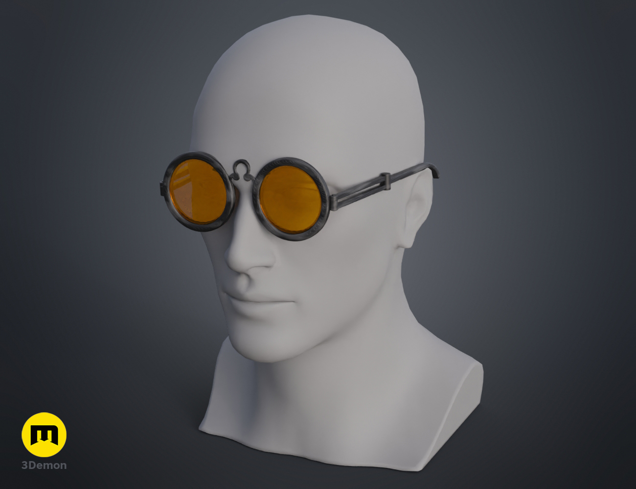 mizu lentes azul ojo samurai serie plegable cosplay 3d impresión 3D print model - Mito3D