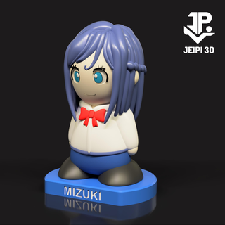 mizuki ragazza anime uniforme studentessa romina arte 3d scultura chibi kawai kawaii design giocattolo chiby piccolo 3d print model - Mito3D