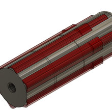 mjollnirs maldição 45acp supressor silenciador vazio arsenal void3d fluxo 3d print model - Mito3D
