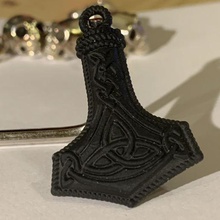 mjolnir gioielli ciondolo odin thor viking 3d print model - Mito3D
