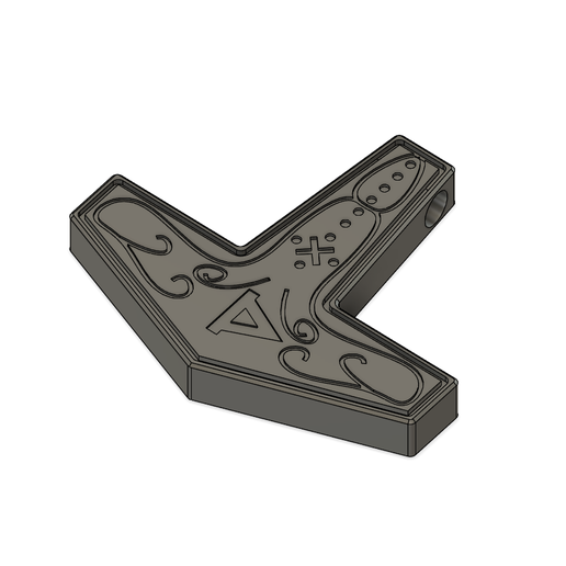 mjolnir Benutzerdefiniert Halskette Schmuck thor nordisch 3D print model - Mito3D