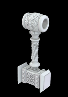 mjolnir pendentif légendaire Puissance Thor marteau protection tonnerre norrois mythologie dieux 3d print model - Mito3D