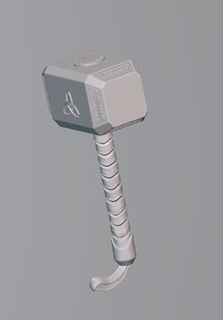 mjorlin thor hammer marvel 3d print model - Mito3D