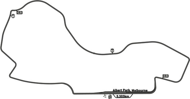 mjs2210 f1 Albert park devre 3d baskı yarış Izlemek 2023 car formula1 formula 1 formül 3d print model - Mito3D