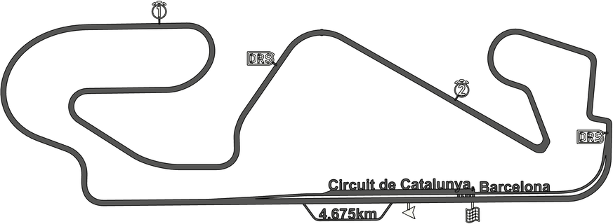 mjs2210 f1 barcelona circuito 3d impressão raça pista 2023 car corrida formula1 formula 1 Fórmula 3d print model - Mito3D