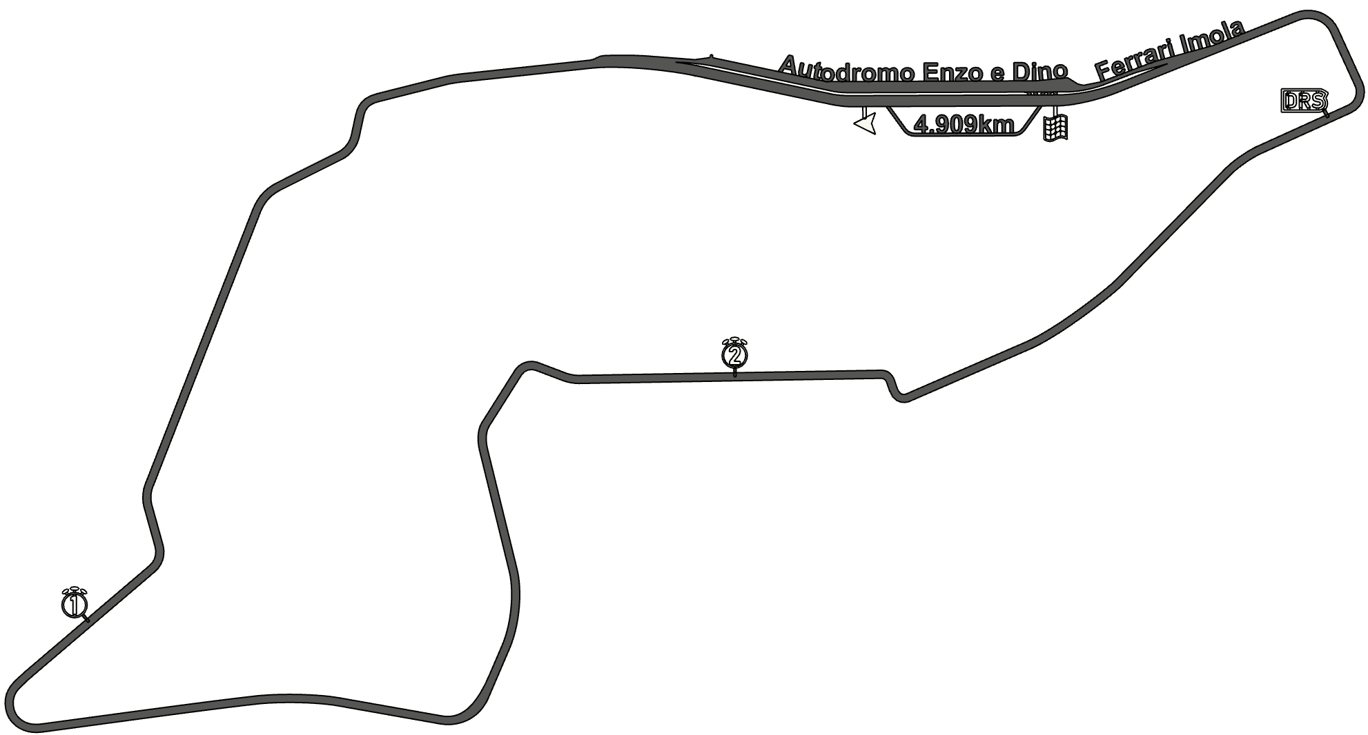 mjs2210 f1 imola circuit 3d printing race track 2023 f1-car racing formula1 formula-1 formula 3D print model - Mito3D