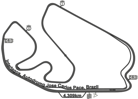 mjs2210 f1 interlagos circuit 3d printing race track 2023 f1-car racing formula1 formula-1 formula 3d print model - Mito3D