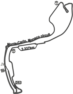 mjs2210 f1 monaco circuito 3d impressão raça pista 2023 car corrida formula1 formula 1 Fórmula 3d print model - Mito3D