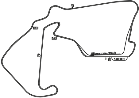 mjs2210 f1 silverstone circuito 3d impresión carrera pista 2023 car carreras formula1 formula 1 fórmula 3d print model - Mito3D