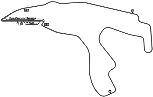 mjs2210 f1 spa francorchamps circuito 3d impresión carrera pista 2023 car carreras formula1 formula 1 fórmula 3d print model - Mito3D